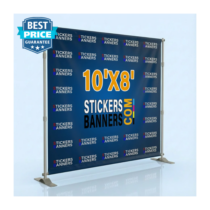 10'x8' Step and Repeat Banner with Stand