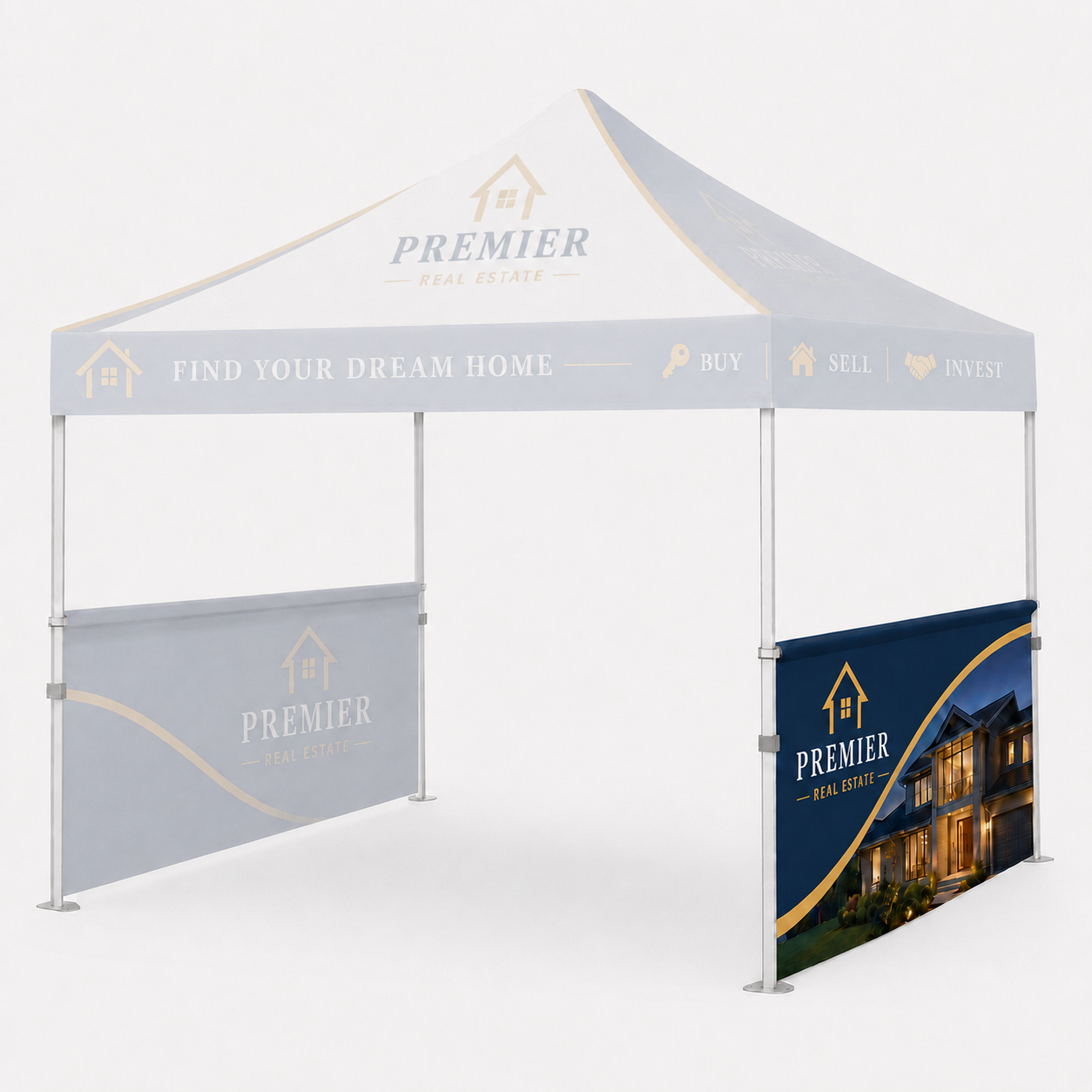 10ft Tent Half Wall