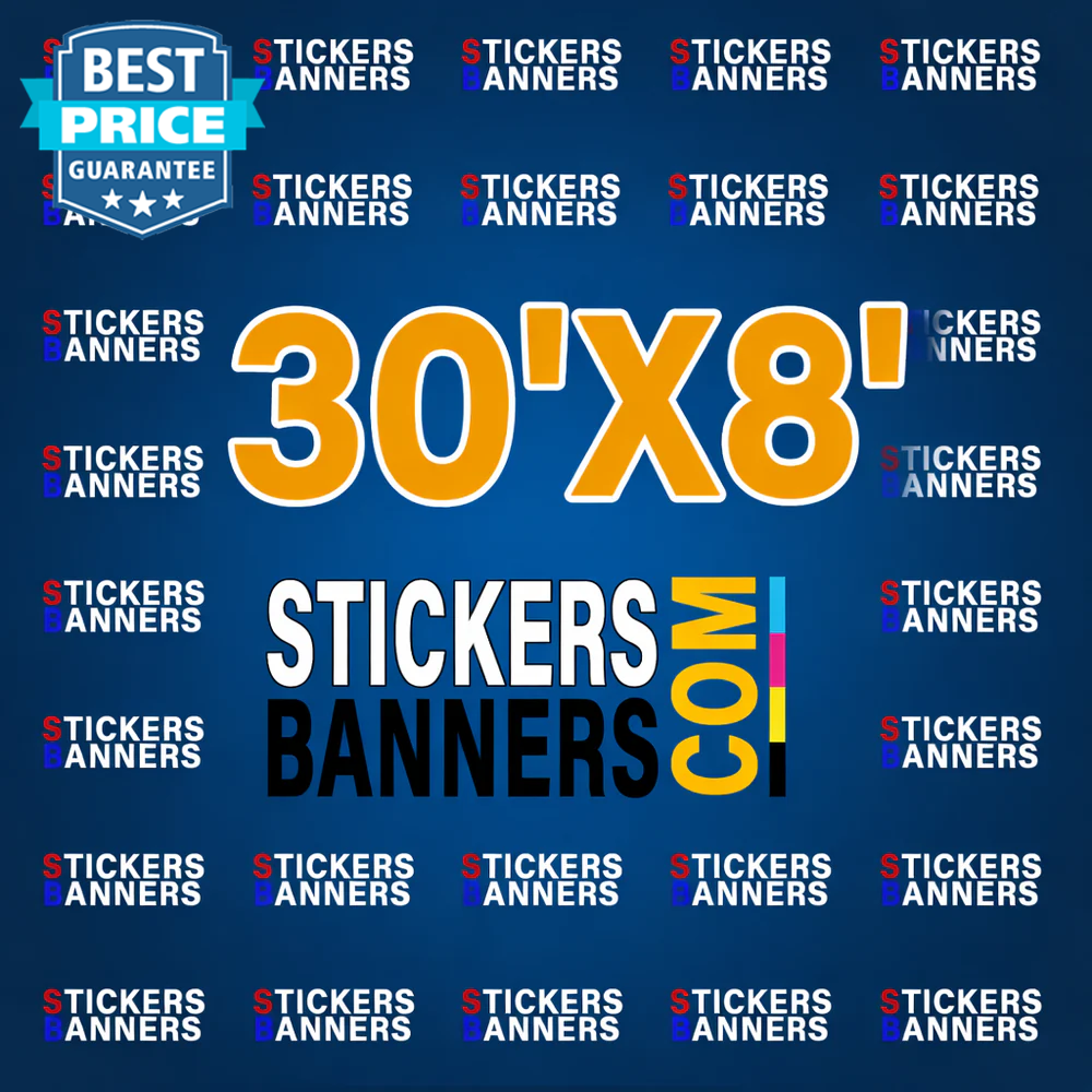 30'x8' Fabric Step & Repeat Banner Only