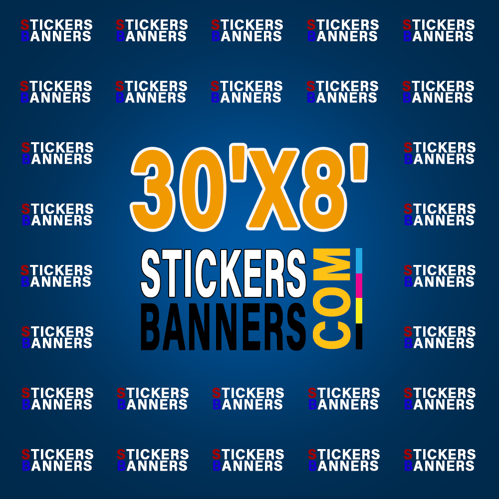 30'x8' Fabric Step & Repeat Banner Only