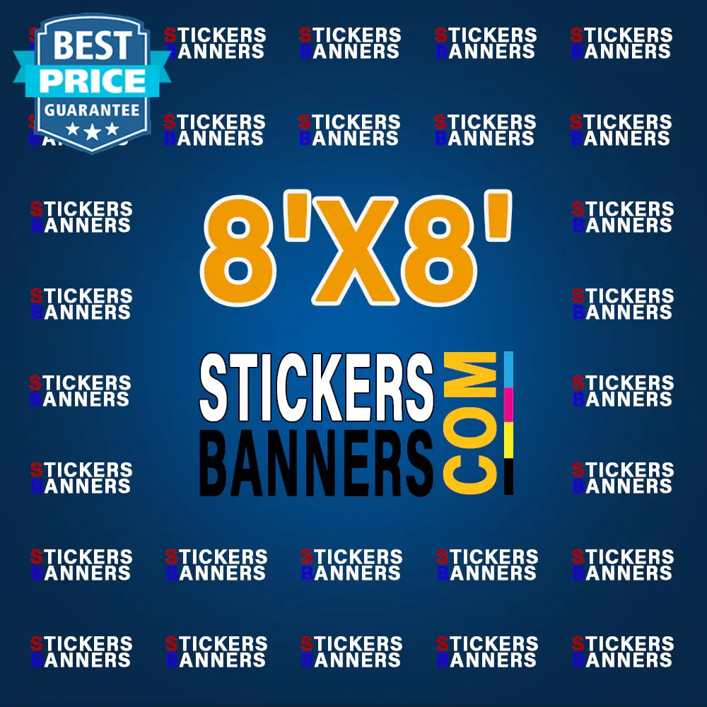 8'x8' Fabric Step & Repeat Banner Only