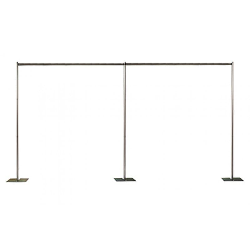 Black metal frame on a white background