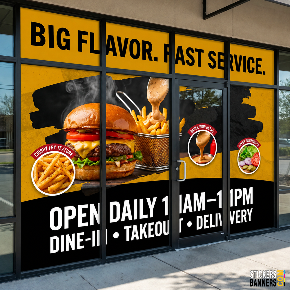 Adhesive Banners / Window Decals