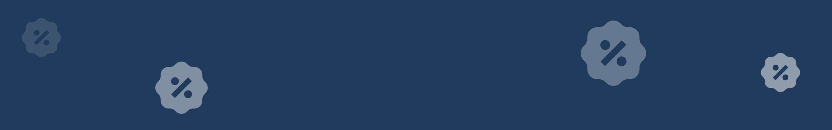 Set of various icons on a blue background