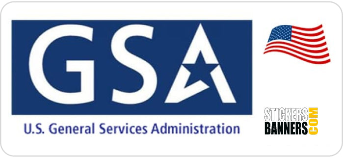 GSA logo with American flag on a white background