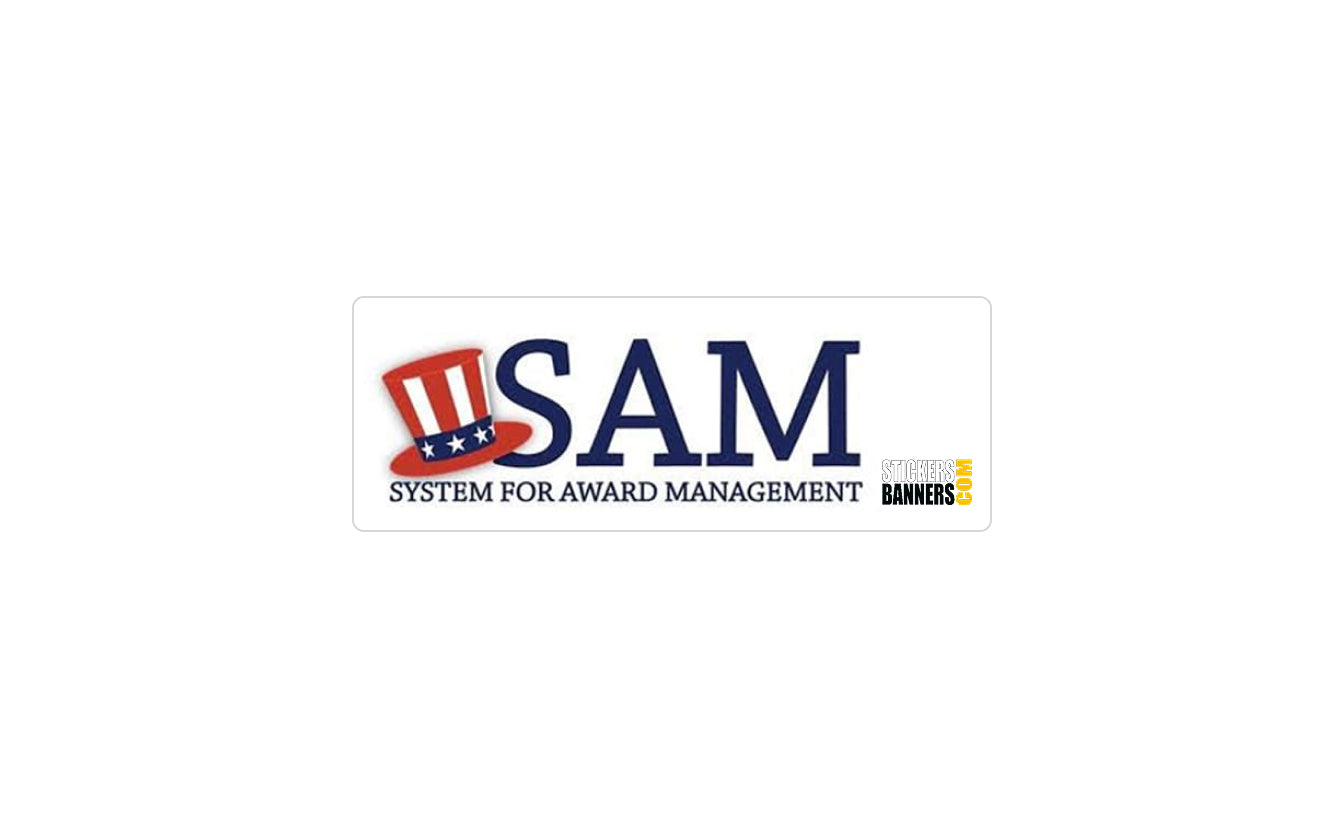 SAM System for Award Management logo on a white background