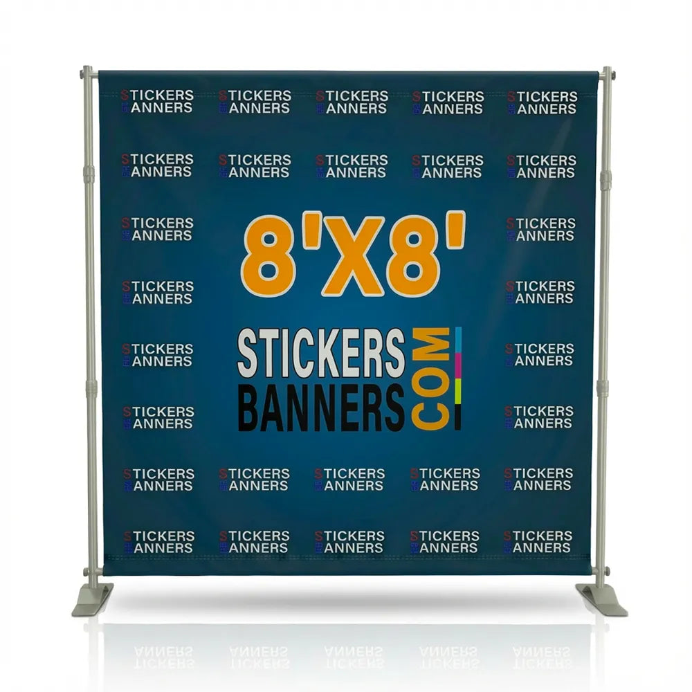 8'x8' Step and Repeat Banner with Stand 4
