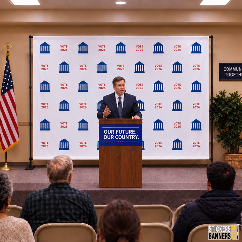 Custom Fabric Step and Repeat Banner