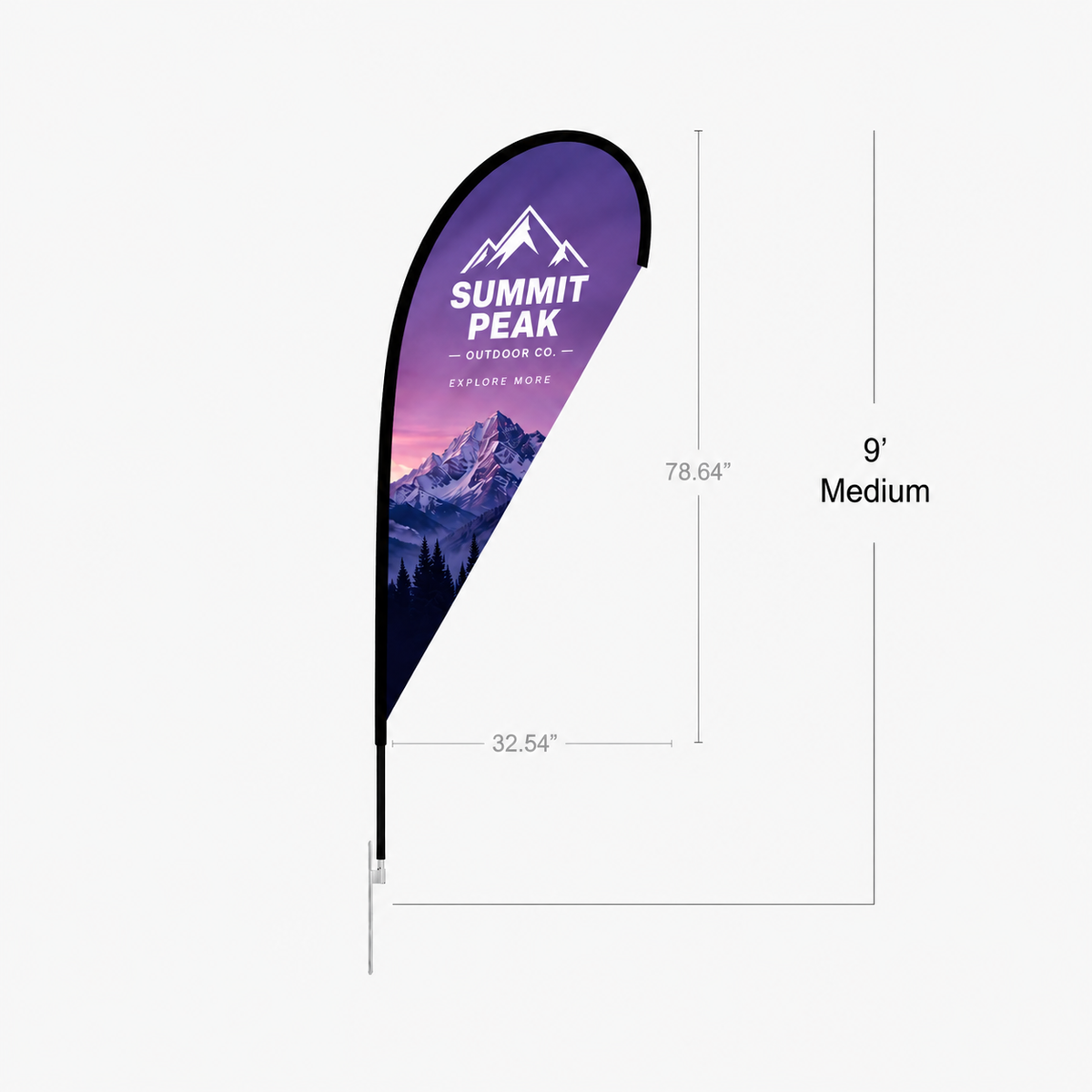 Teardrop Flag (Medium) 1